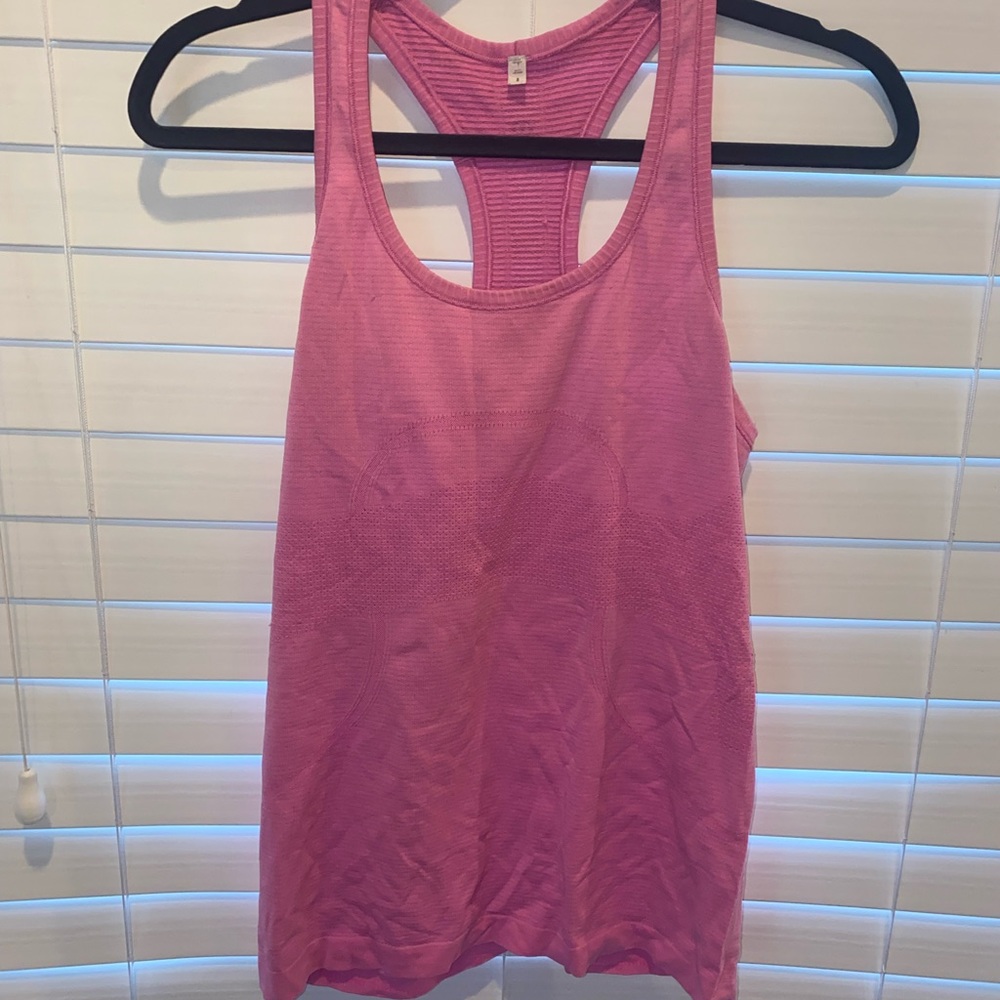 Pink lululemon tank